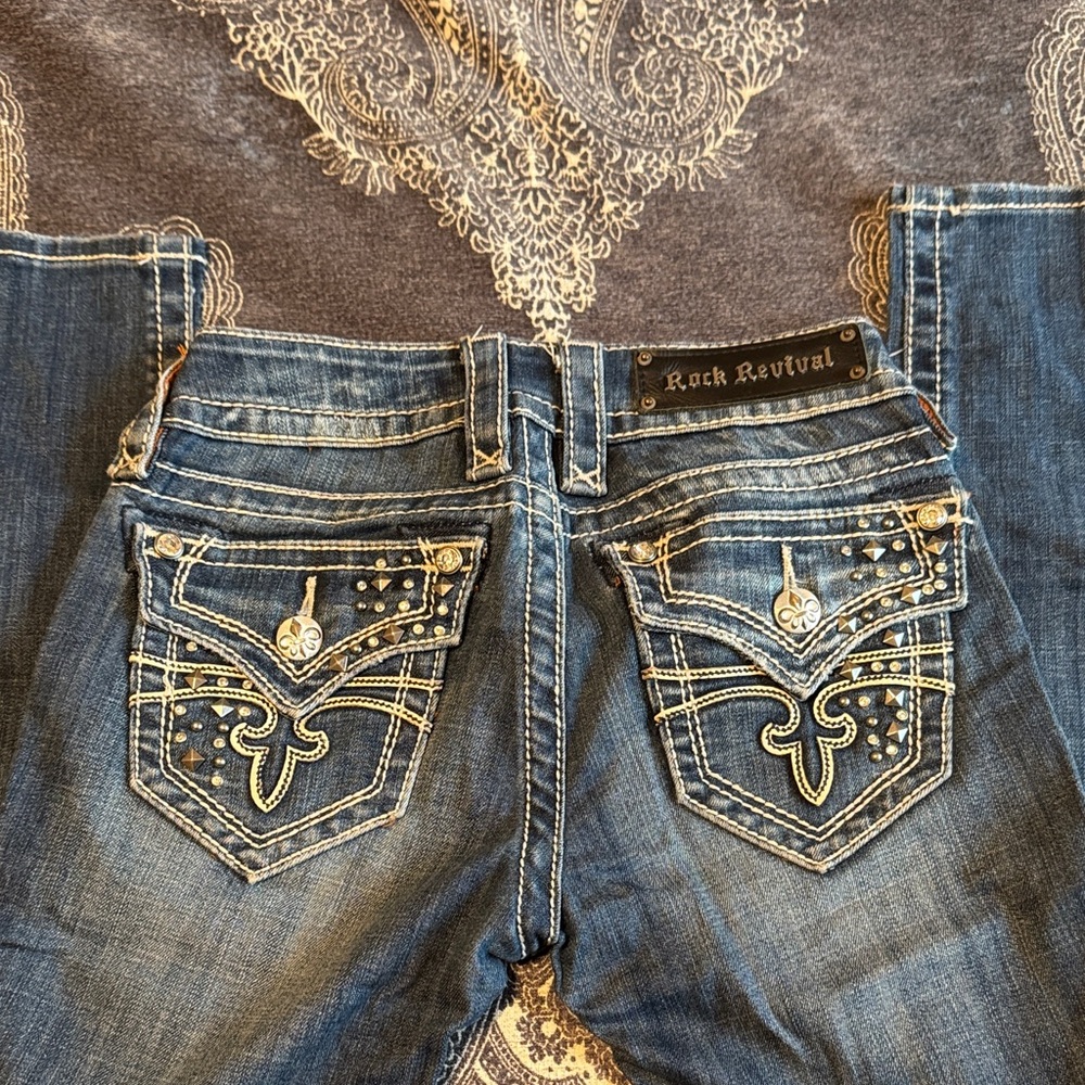 Rock Revival Women's Blue Boot Cut Jeans